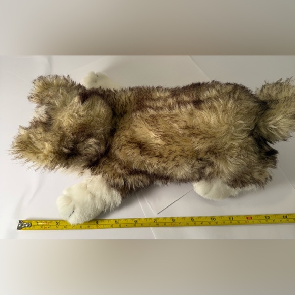 Folkmanis Hand Puppet Wolf Pup Full Body Realistic Plush Husky - Picture 6 of 6